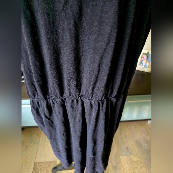 Women's Plus Size 4X Old Navy Black Tee Shirt Dress Elastic Waist Short Sleeve - Picture 3 of 8